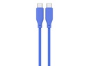 4smarts USB 2.0-Kabel Silikon High Flex USB C - USB C 1.5 m Blau