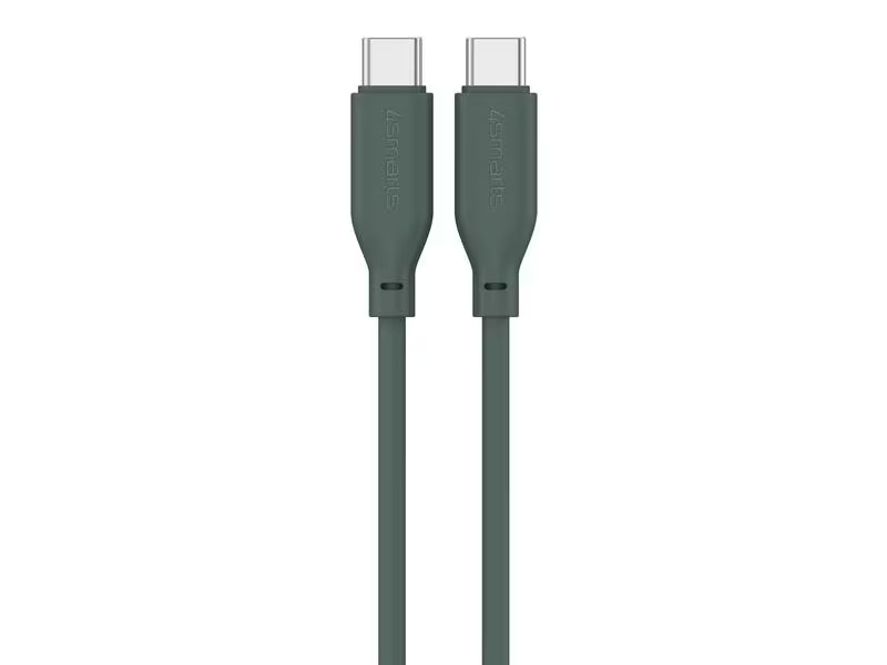 4smarts USB 2.0-Kabel Silikon High Flex USB C - USB C 1.5 m Petrol