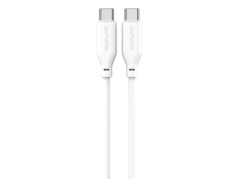 4smarts USB 2.0-Kabel Silikon High Flex USB C - USB C 1.5 m Weiss