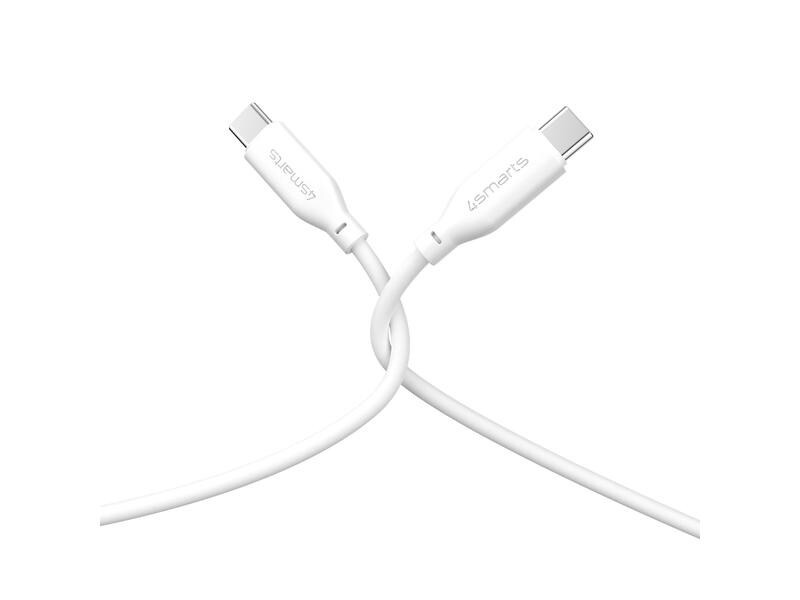 4smarts USB 2.0-Kabel Silikon High Flex USB C - USB C 1.5 m Weiss