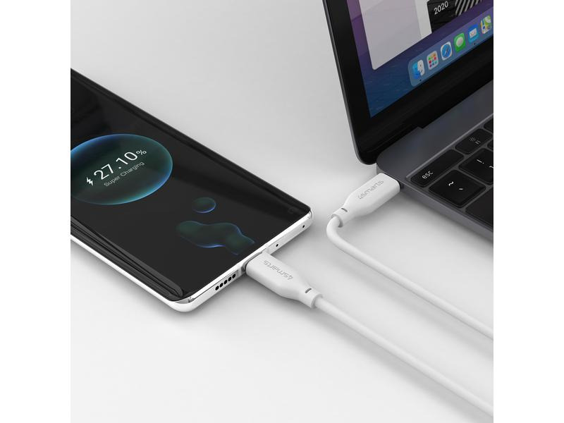 4smarts USB 2.0-Kabel Silikon High Flex USB C - USB C 1.5 m Weiss