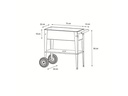 Herstera Hochbeet Urban Garden Trolley, 75 x 35 x 80 cm, Opuntia