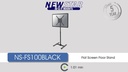 Neomounts by NewStar TV-Trolley NS-FS100BLACK bis 20 kg – Schwarz