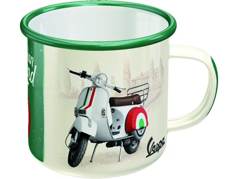 Nostalgic Art Universaltasse Vespa 360 ml, 1 Stück, Gelb/Grün