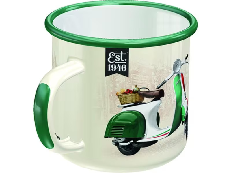 Nostalgic Art Universaltasse Vespa 360 ml, 1 Stück, Gelb/Grün