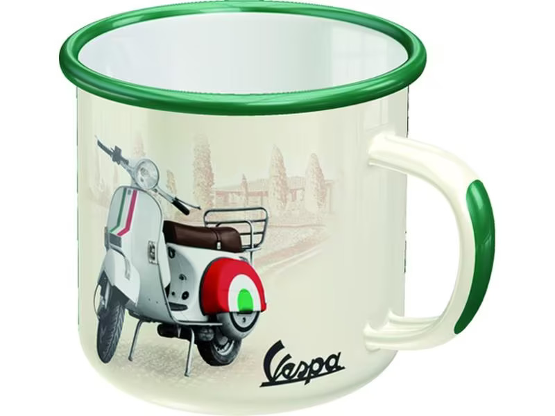 Nostalgic Art Universaltasse Vespa 360 ml, 1 Stück, Gelb/Grün