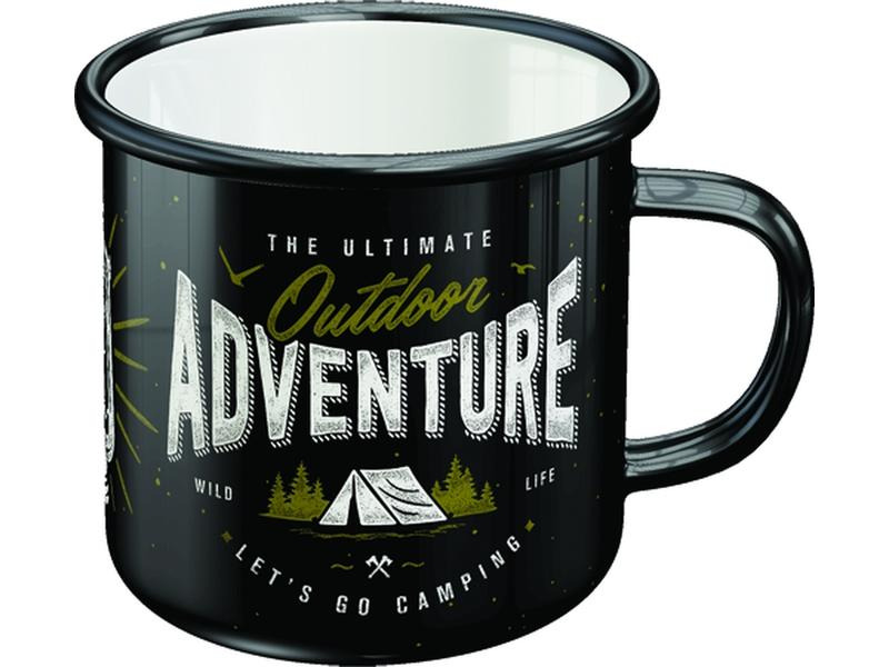 Nostalgic Art Universaltasse Outdoor Adventure 360 ml, 1 Stück, Schwarz