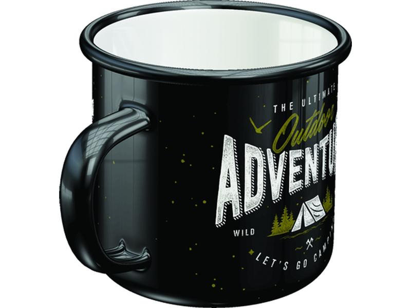 Nostalgic Art Universaltasse Outdoor Adventure 360 ml, 1 Stück, Schwarz