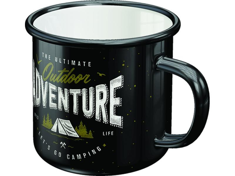 Nostalgic Art Universaltasse Outdoor Adventure 360 ml, 1 Stück, Schwarz
