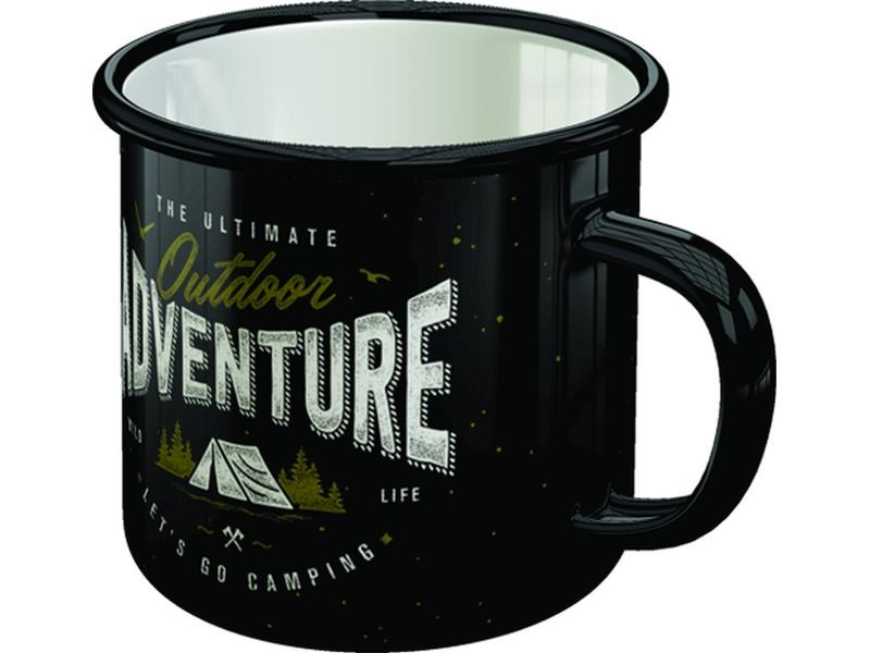 Nostalgic Art Universaltasse Outdoor Adventure 360 ml, 1 Stück, Schwarz