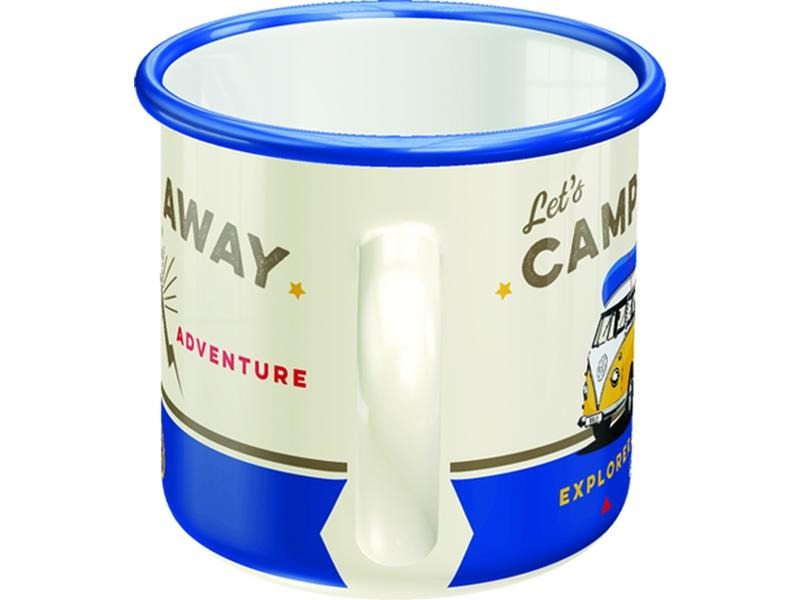 Nostalgic Art Universaltasse Lets Camp Away 360 ml, 1 Stück, Weiss
