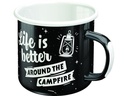Nostalgic Art Universaltasse Life Is Better 360 ml, 1 Stück, Schwarz