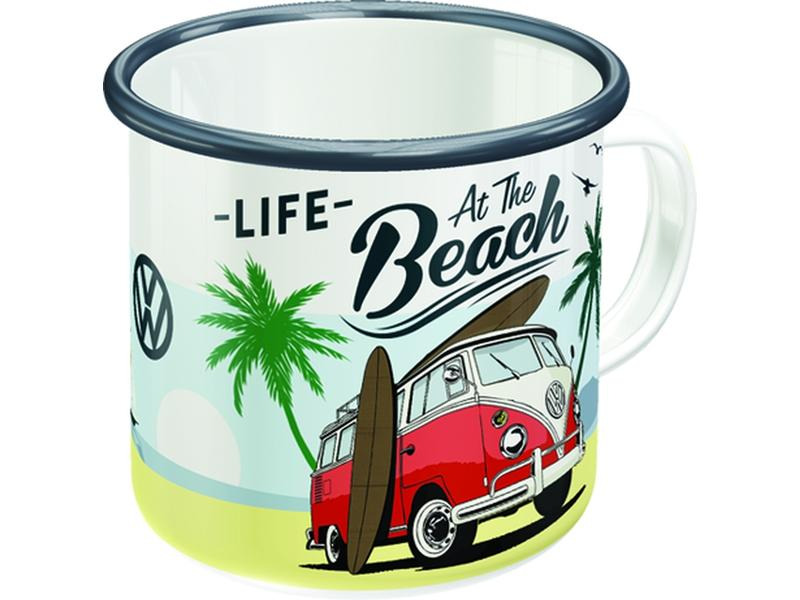 Nostalgic Art Universaltasse Life At The Beach 360 ml, 1 Stück, Weiss