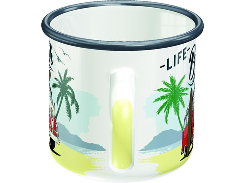 Nostalgic Art Universaltasse Life At The Beach 360 ml, 1 Stück, Weiss