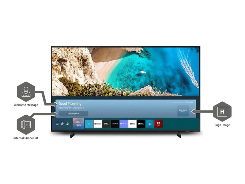 Samsung Hotel-TV HG43AU800EEXEN 43