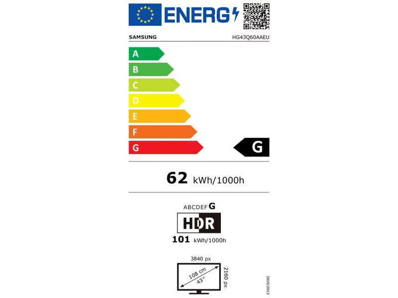 Samsung Hotel-TV HG43Q60AAEE 43