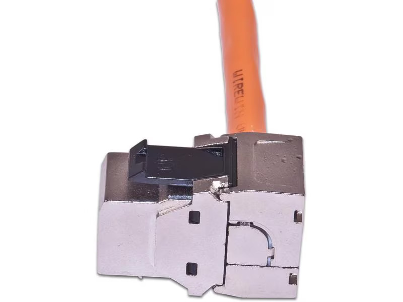 Wirewin Keystone-Modul Cat.6A, RJ-45, STP 90° gewinkelt