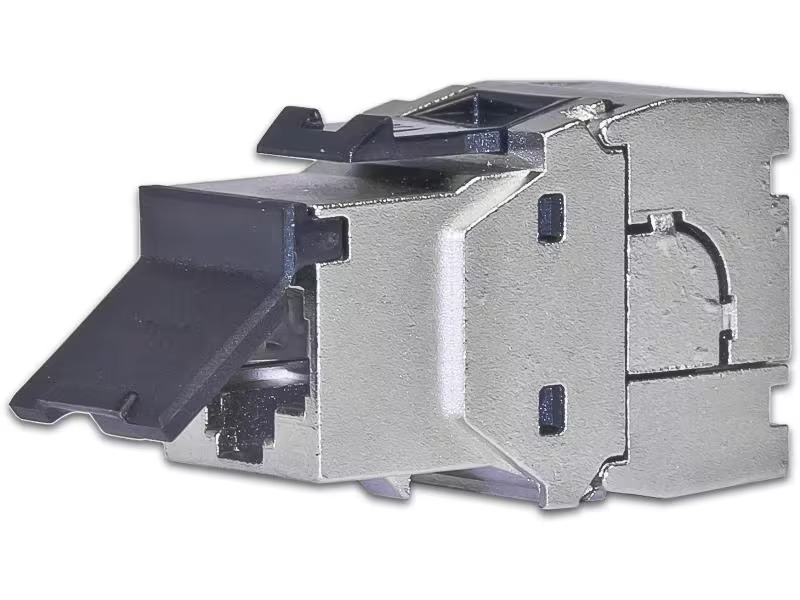 Wirewin Keystone-Modul Cat.6A, RJ-45, STP 90° gewinkelt