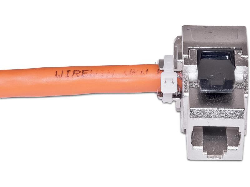 Wirewin Keystone-Modul Cat.6A, RJ-45, STP 90° gewinkelt