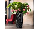 Lechuza Blumentopf Diamante Premium 40, Schwarz