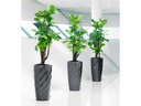 Lechuza Blumentopf Diamante Premium 40, Anthrazit