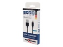 Ansmann USB 2.0-Kabel für iPhone, iPad, USB A - Lightning 1.2 m