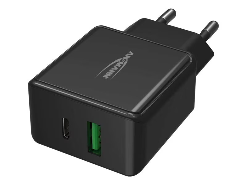 Ansmann USB-Wandladegerät Home Charger HC218PD, 18 W, Schwarz
