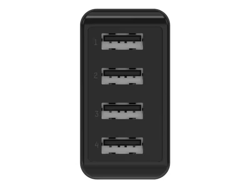 Ansmann USB-Wandladegerät Home Charger HC430, 4x USB, 30 W, Schwarz