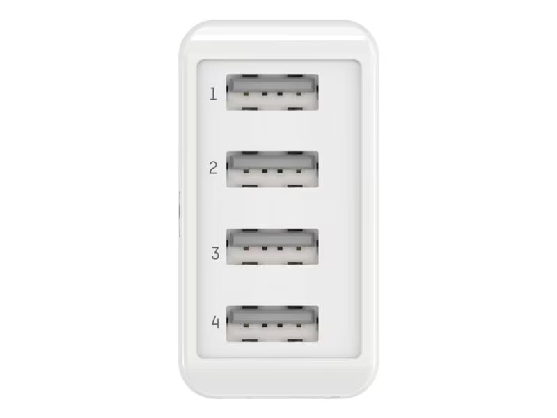 Ansmann USB-Wandladegerät Home Charger HC430, 4x USB, 30 W, Weiss