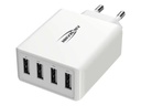 Ansmann USB-Wandladegerät Home Charger HC430, 4x USB, 30 W, Weiss