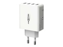Ansmann USB-Wandladegerät Home Charger HC430, 4x USB, 30 W, Weiss