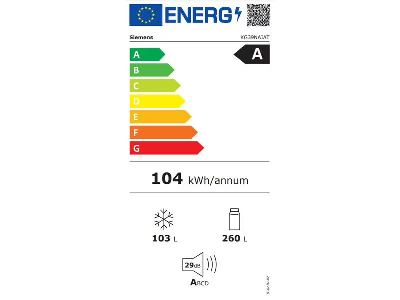 Siemens Kühl-Gefrierkombination iQ500 KG39NAIAT Rechts, Wechselbar