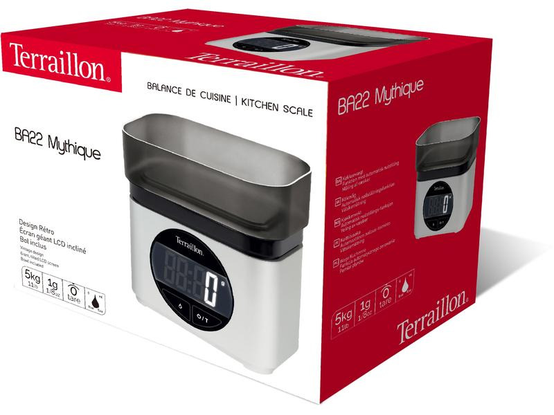 Terraillon Küchenwaage BA22 Mythique Chrom