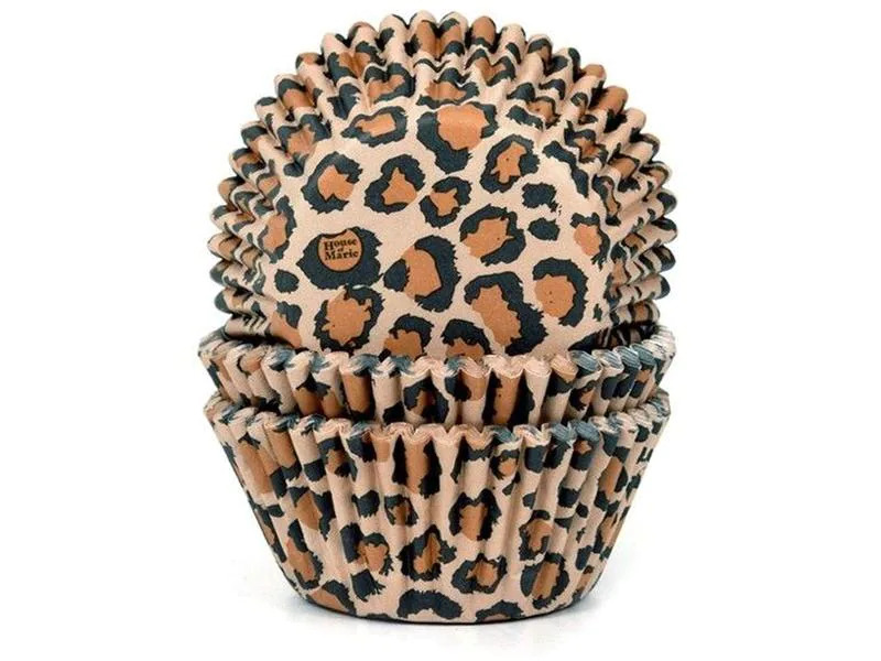 House of Marie Muffin Backform Leopard 50 Stück