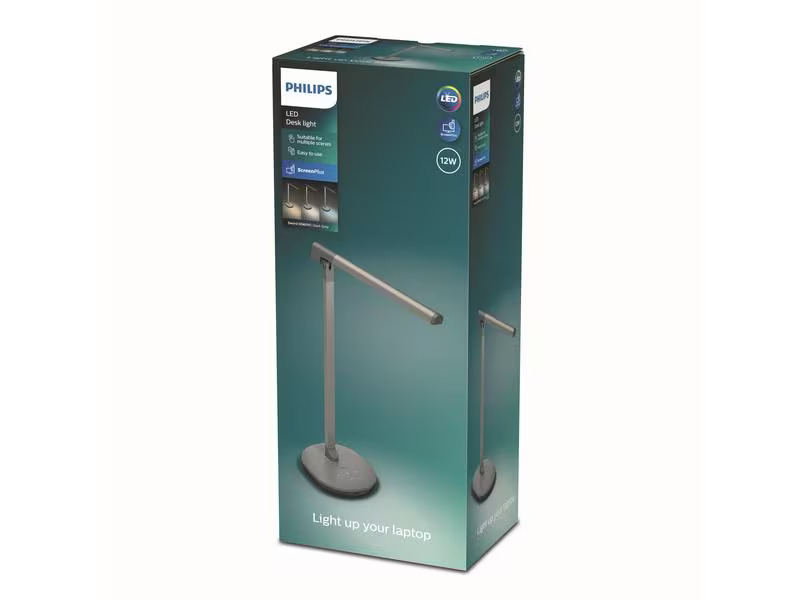 Philips Schreibtischleuchte Sword, 14W, 3000-5000 K, Grau