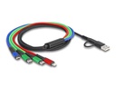 Delock USB-Ladekabel USB A/USB C - Lightning/Micro-USB B/USB C