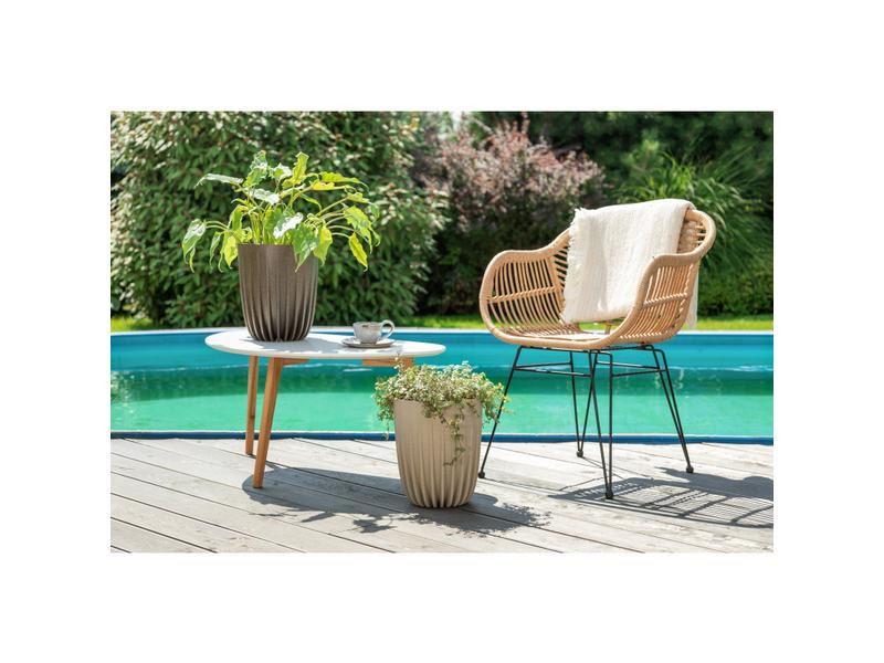 Neogard AG Blumentopf Mira Eco, Ø 25 cm, Coffee Black