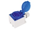 STEFFEN AP-Steckdose T13, IP20, Blau