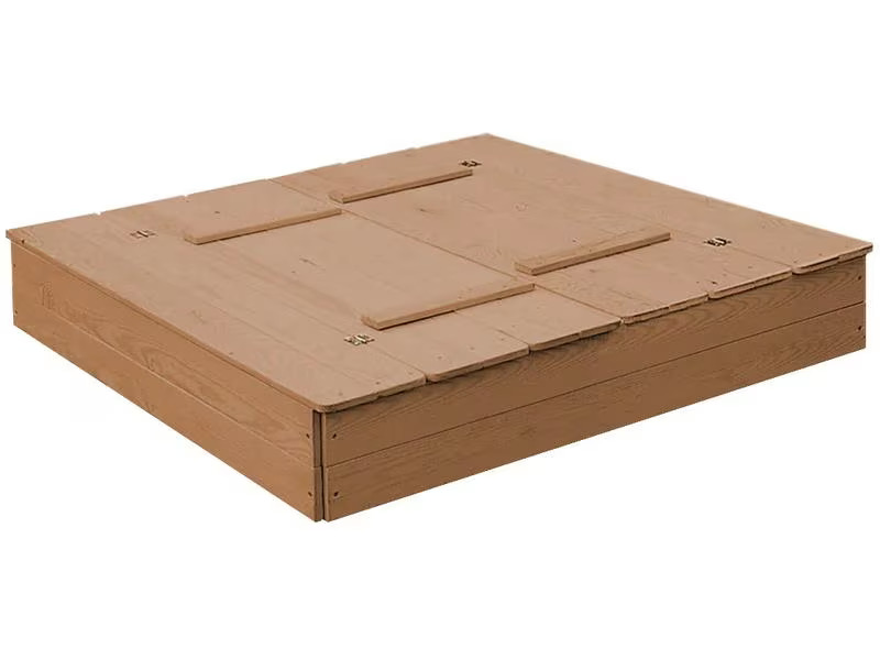 roba Sandkasten mit Deckel Teakholz
