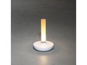 Konstsmide Akku-Tischleuchte USB Biarritz, 1800 / 3000 / 4000 K, Weiss