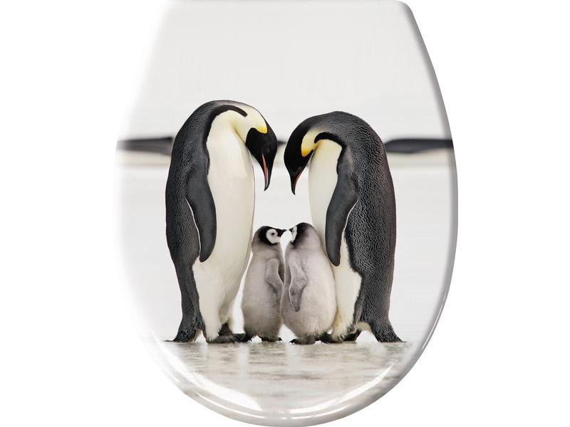 Kleine Wolke Toilettensitz Jacksons Pinguin Schwarz/Weiss