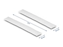 Delock Klettband 5 m x 20 mm mit Haft- und Flauschband Weiss