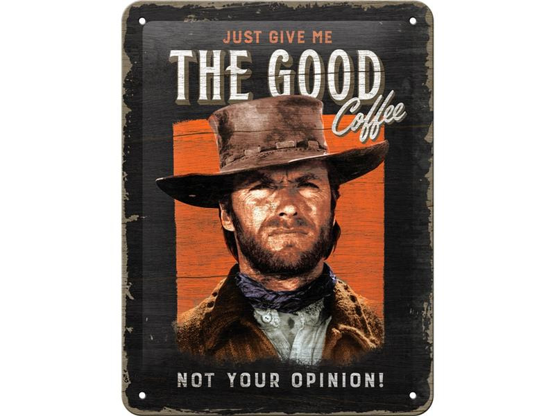 Nostalgic Art Schild The Good Coffee 15 cm x 20 cm, Metall