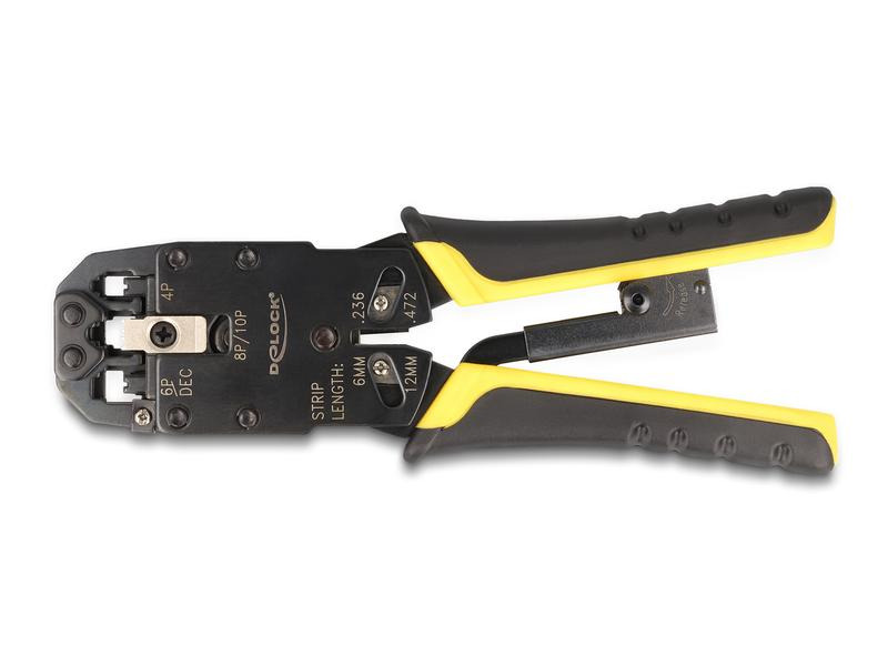 Delock Crimpzange für RJ50, RJ45, RJ12/11, 6P DEC, 4P