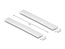 Delock Klettband 1 m x 20 mm mit Haft- und Flauschband Weiss