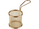 Paderno Servierkorb Pommes Frites 8 cm x 7.5 cm, 1 Stück, Gold
