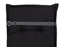 COCON Stuhlauflage Niederlehner Outdoor 100 x 50 cm, Schwarz
