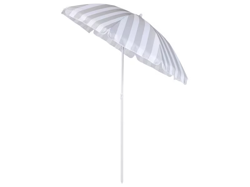 KOOR Sonnenschirm Marino Ø 150 cm, Grau/Weiss
