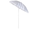 KOOR Sonnenschirm Marino Ø 150 cm, Grau/Weiss