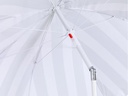 KOOR Sonnenschirm Marino Ø 150 cm, Grau/Weiss